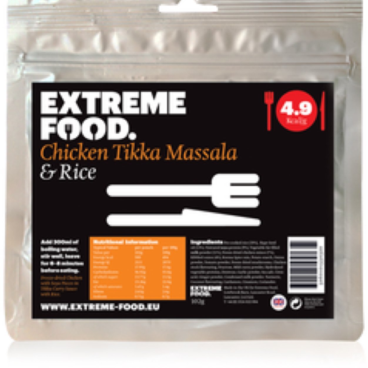 Extreme Food, Made in the UK, for Extreme environments & endurance events. The highest Calories Vs lowest pack weight & volume available.