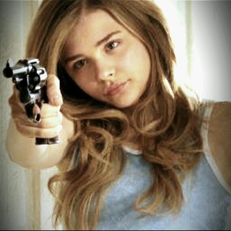 It's not a gun. It's a 45, Smith & Wesson. Now ask yourself, do I feel lucky? Well, do ya punk? Pop! Pop! Pop! {#RP #Hick}