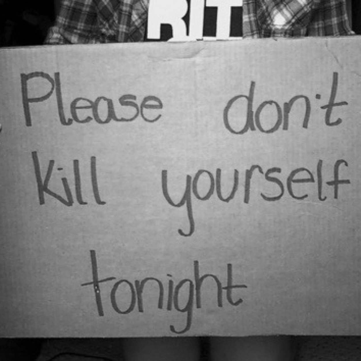 People don't die from suicide, they die from sadness.