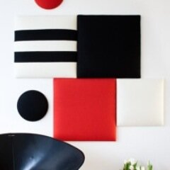 Decorative Acoustic Panels. 
Beautiful solutions for noisy rooms, including office, restaurant and home spaces.