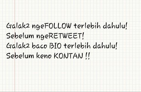 Setuju retweet ! dak setuju jangan banyak ocehan !