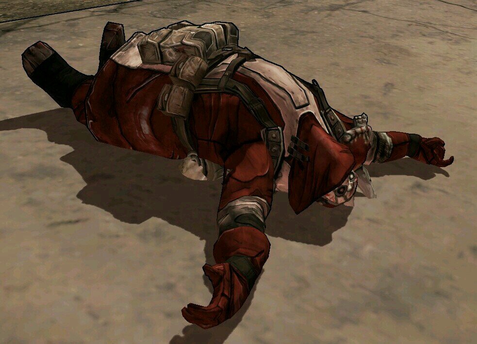 Crimson Raider. No longer at war with a bandit clan. My pet skags name is Horice