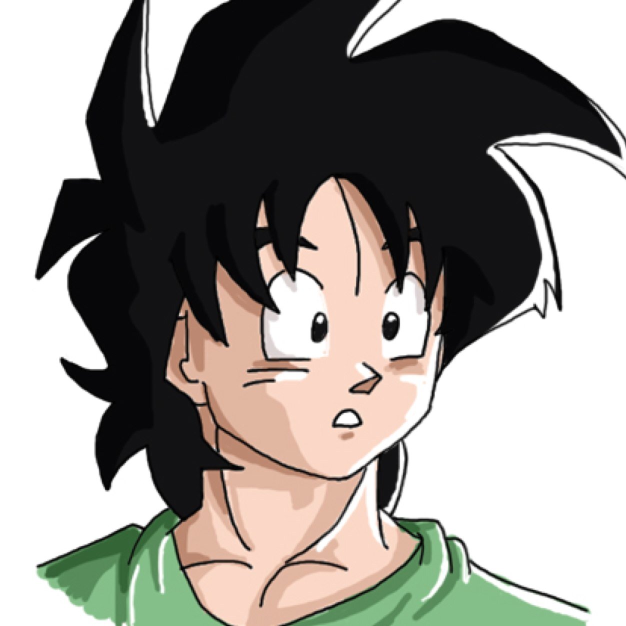Uhhhh.... Oh! Hello I'm Goten, son of Goku!