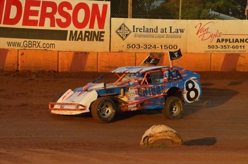 SunsetSpdwyPark's profile picture. Sunset Speedway Park is located in Banks, Oregon just west of the city of Portland.  It is a 1/4-mile clay oval that produces great action.