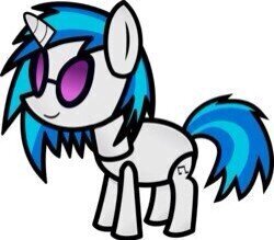 Sup? I'm Vinyl Scratch aka Dj pon3! I make wubs, drop the bass and make crazy inventions. I also drive @MPP_Octavia insane! D-d-d-drop the base!