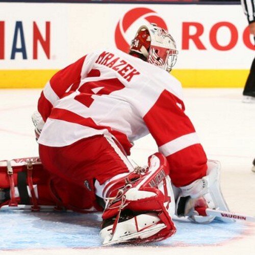 Not real Petr Mrazek. Fuck bitches on the daily. Move my glove faster than your girlfriend bounces on me. #TeamPetr the tag