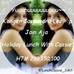 Yukk join MnG+Bukber With Cassie Disemarang tanggal 20Juli Info? Fasilitas? Cek fav deh;) Pastinya bakalan seruu:D