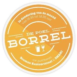 Elke 1e donderdag van de maand is er van 16.30-18.30 u de Poelborrel voor ondernemend Goes. Uw gastheren zijn wisselend Bouman KantoorTotaal en DMARC. Welkom!
