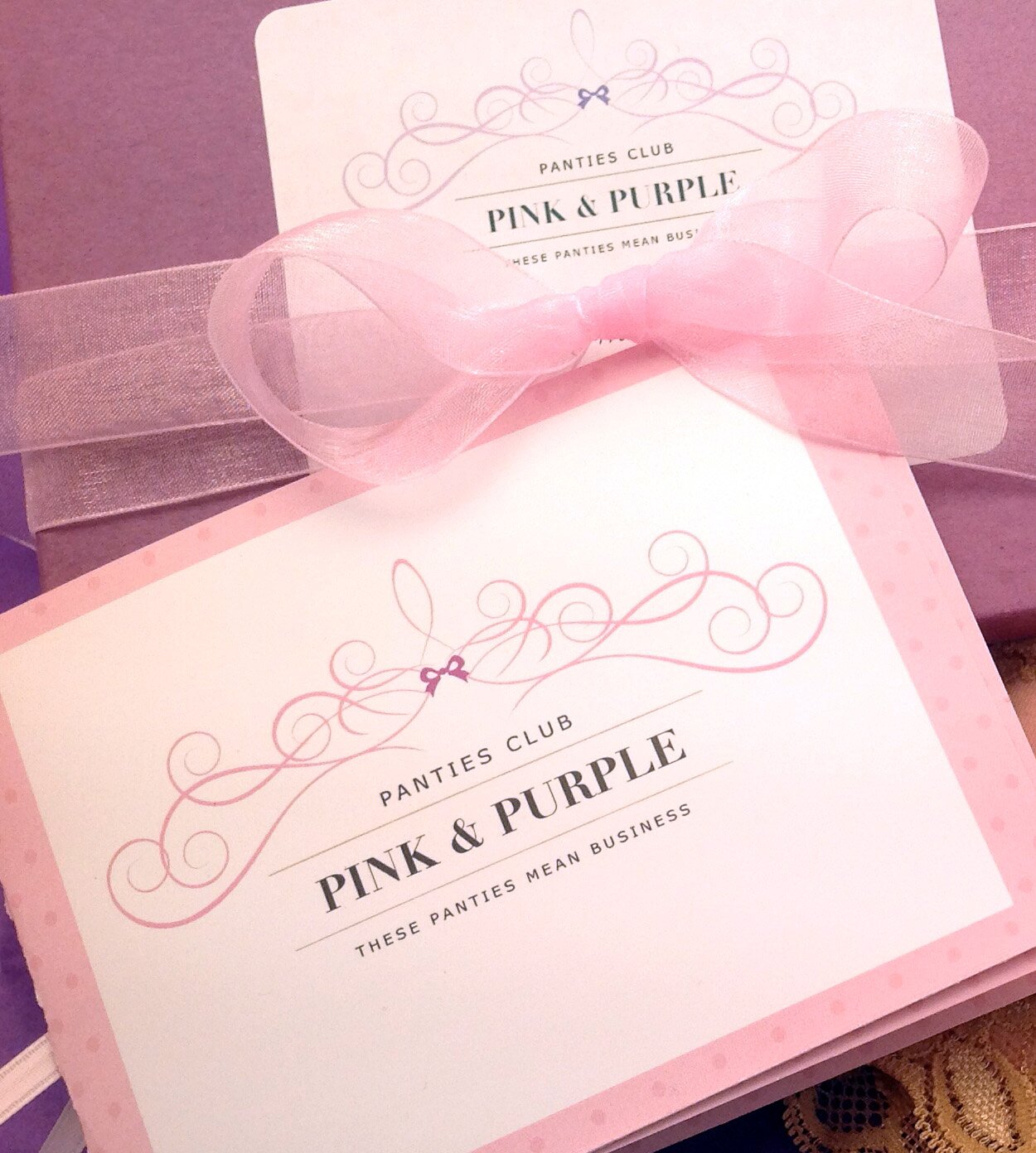 The Pink and Purple Panties Club celebrates and supports extraordinary women’s friendships, courage, and kick-ass careers.