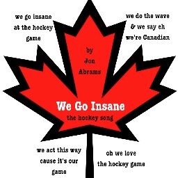 Top 10 finalist in Hockey Night in Canada Songquest.  Check out my new hockey song WE GO INSANE right here: http://t.co/m8fYgGuyxr