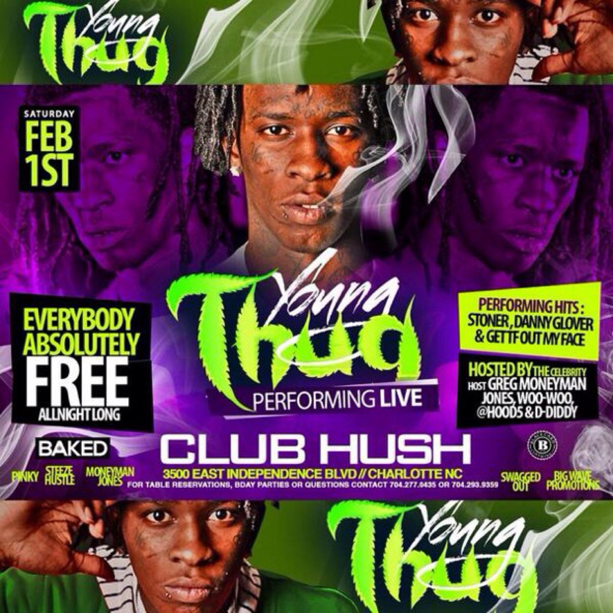 Every Party Is Crazy, Epic Saturdays, Each and Every Saturday...College Night, Club Hush!!!! 18+ to enter 21+ to drink.