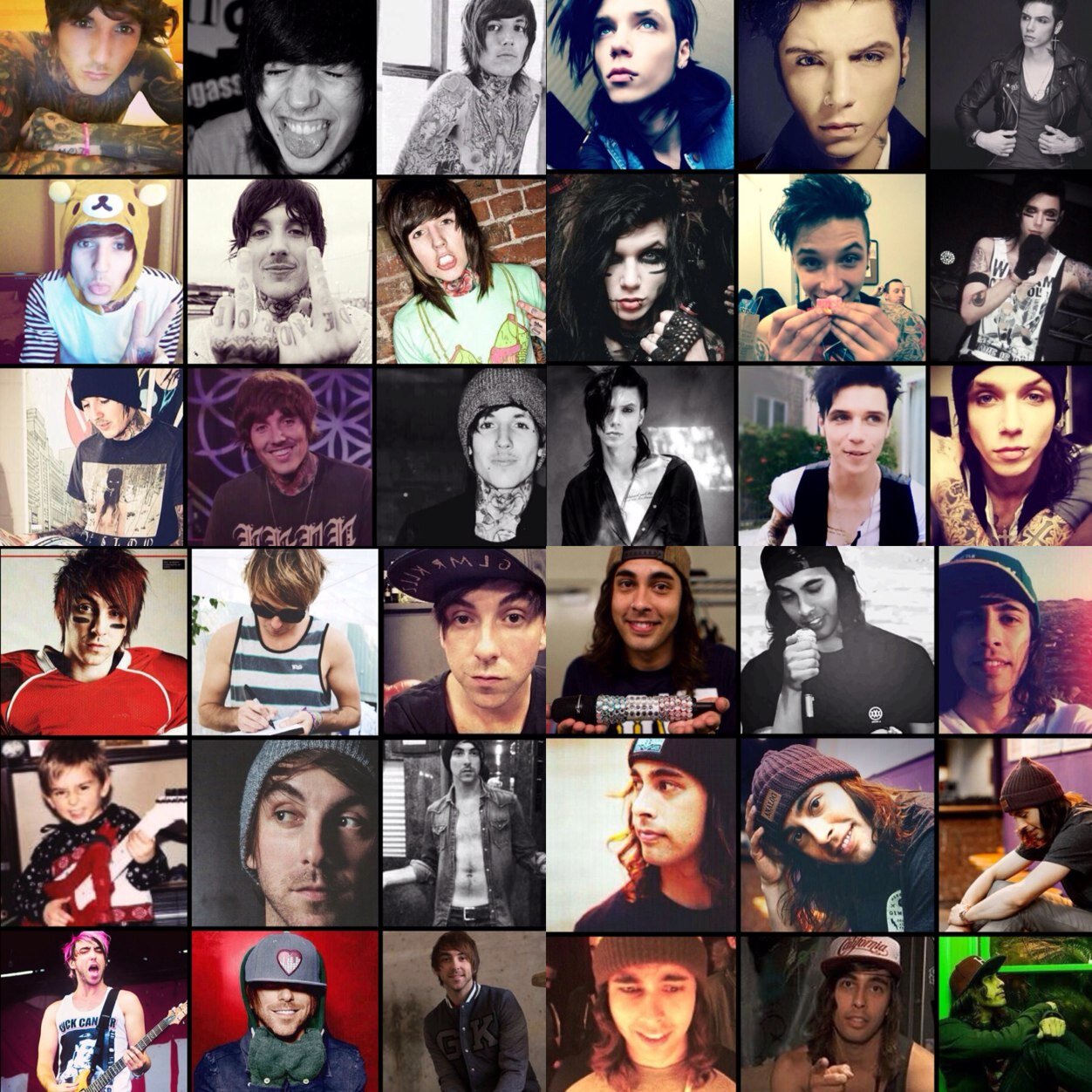 Bands bands bands and more bands. Music is the only peace my mind accepts. Music cant hurt you. It stands by you in hopes to heal and protect. I follow back :)