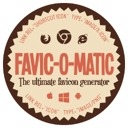 The ultimate favicon generator -
Standard favicon, Apple & Android touch icon, Metro tile icon and more... - Feedback is welcome!