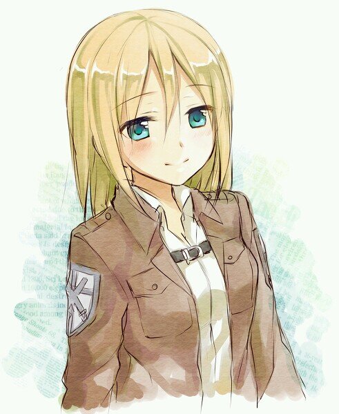 #SnKFamily | Krista Lenz aliases Historia Reiss, rank 10th on 104th Trainee Squad Grad, friends with Ymir, often called goddess