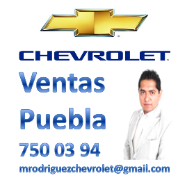 pueblachevrolet's profile picture. TE ASESORO PARA ESCOGER EL MEJOR AUTO CHEVROLET PARA TI
Citas, Informacion y Cotizaciones  (222) 750.03.94 mrodriguezchevrolet@gmail.com