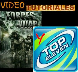 Twitter Oficial del Canal de YouTube VideoTutoriales Forces Of War y Top Eleven