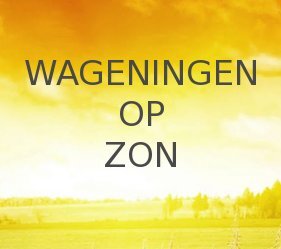 wageningenopzon's profile picture. Burgerinitiatief dat een zonnecentrale heeft gerealiseerd en nu exploiteert