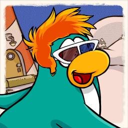 I waddle around a freezing cold island, the name of this island: @clubpenguin. I #Love Bananas.