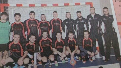 Equipo de fútbol sala, serie A-2 Jumilla. Patrocinados por: Cristaleria José Jimenez