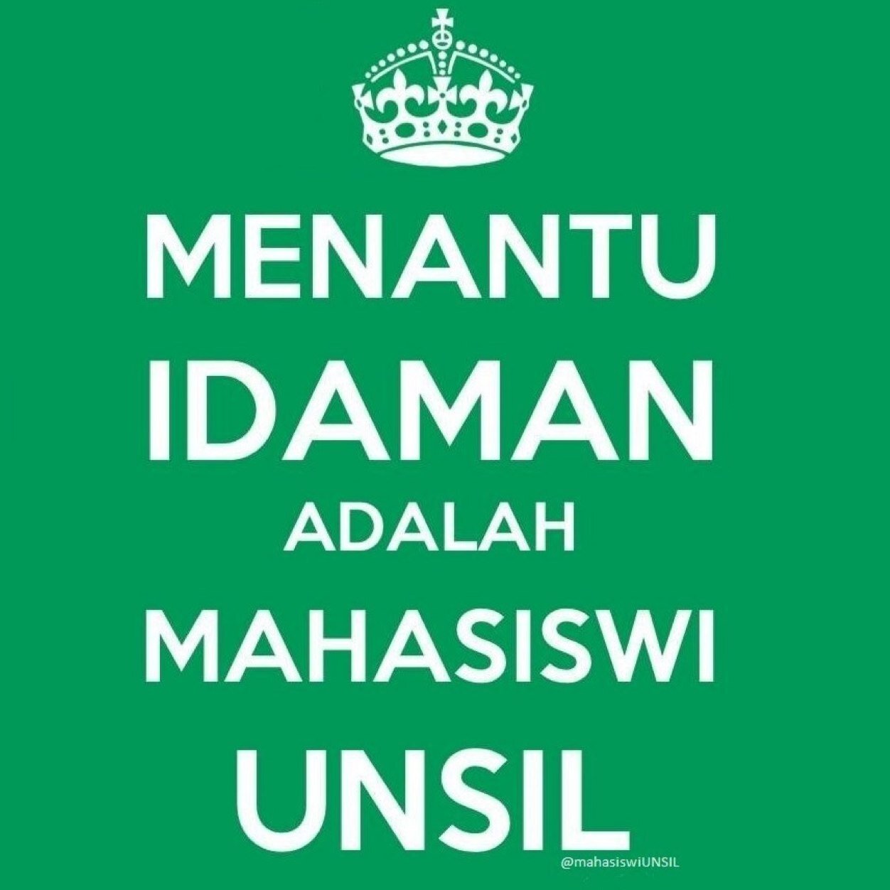 InsyaAlloh memberikan informasi seputar UNSIL cc : @infounsil