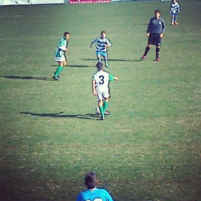 Jugador del alevin A del Atletico Sanluqueño de prefefente