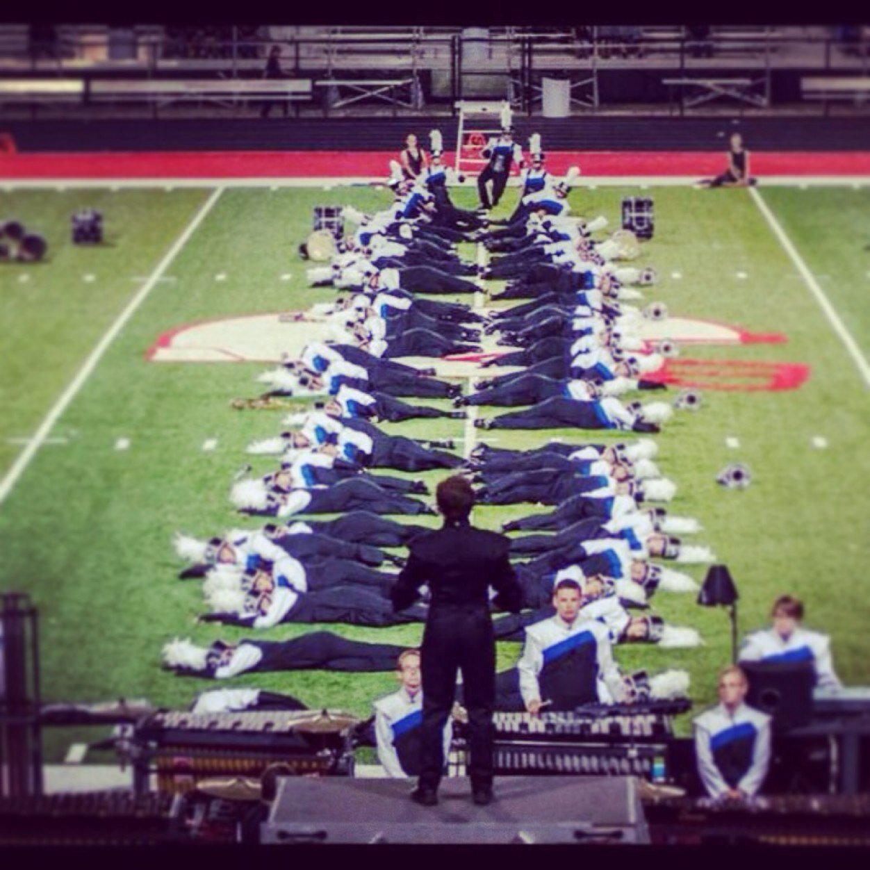 Franklin Central Music Department Twitter page. Franklin Central Marching Flashes, Indoor Drumline, Winter Guard, FC Singers, High Voltage.