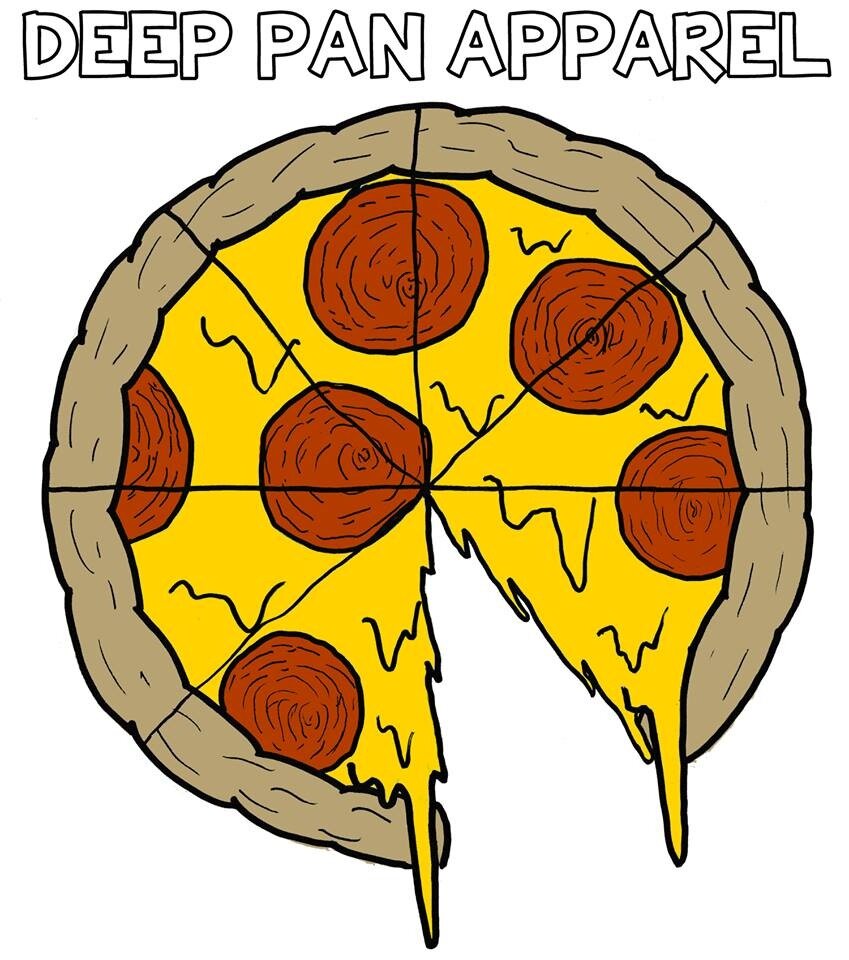 UK based clothing company. we make clothes with pizza on them.