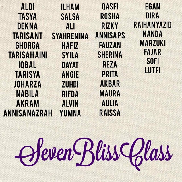 Kelas yang dipenuhi oleh keceriaan dan kemeriahan setiap harinya. Terdiri dari 43murid yang swag & wali kelas Bu Zuhrida.