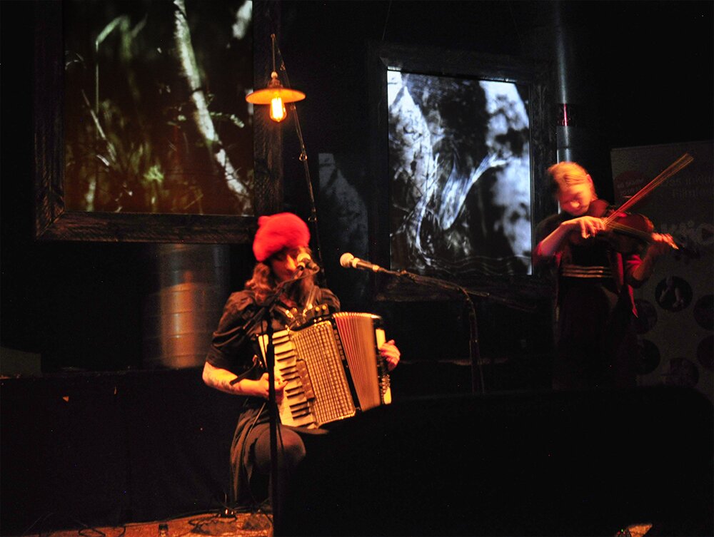 Dark Folk.
A unique voice & beautiful songs about lost ships and souls on an haunted accordion.