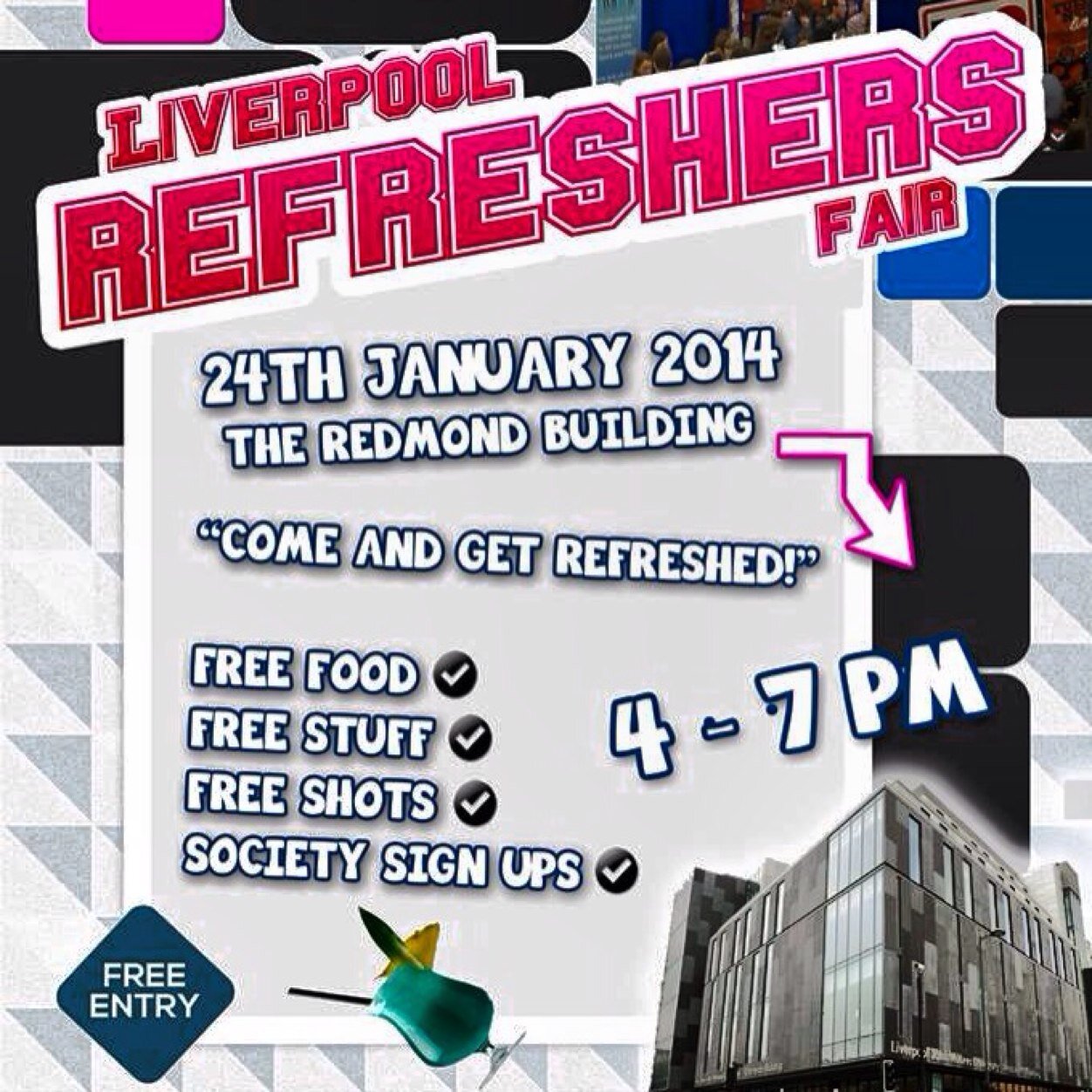 Come and get refreshed!
Liverpool Refreshers Fair - Friday 24th January @ The Redmonds Building 4-7pm. All proceeds go to @alzheimerssoc