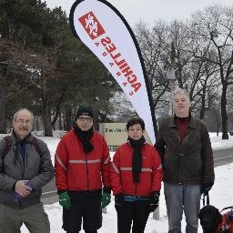 We pair physically challenged Athletes with volunteers.  Providing encouragement and camaraderie while developing self-confidence with walking and running.