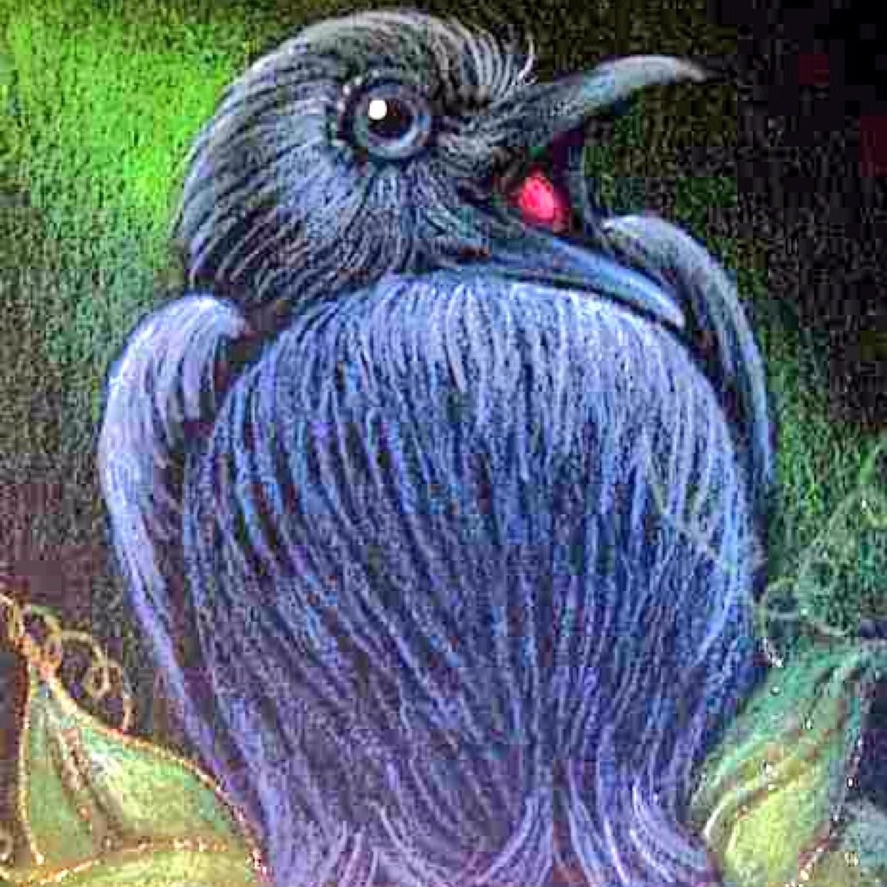 Dark wings, dark words.
