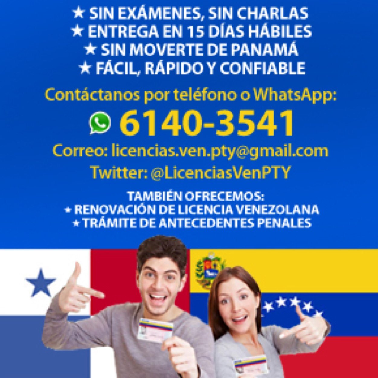 Te ayudamos a tramitar tu Homologacion de licencia de conducir en panama, sin examenes, ni charlas! Renovacion se Lic Venezolanas y Antecedentes Penales!