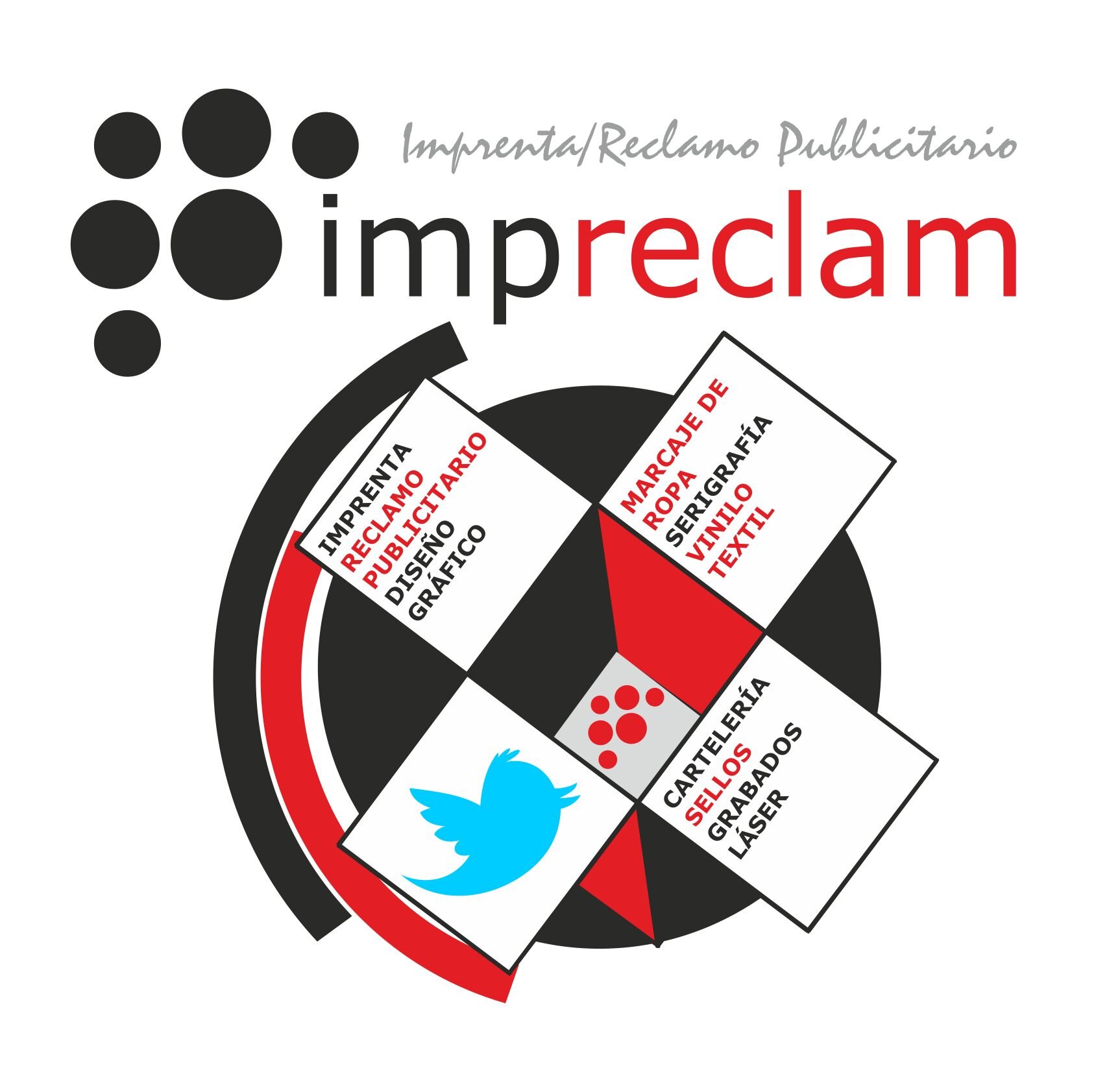 Imprenta, Reclamo Publicitario, Estampación Ropa, Sellos, Grabados Láser. Te resolveremos cualquier duda en: impreclam@hotmail.com / 953501316