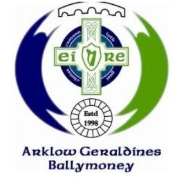 Arklow Geraldines Ballymoney GFC. Promoting Gaelic Football within the communities of Arklow and Ballymoney.