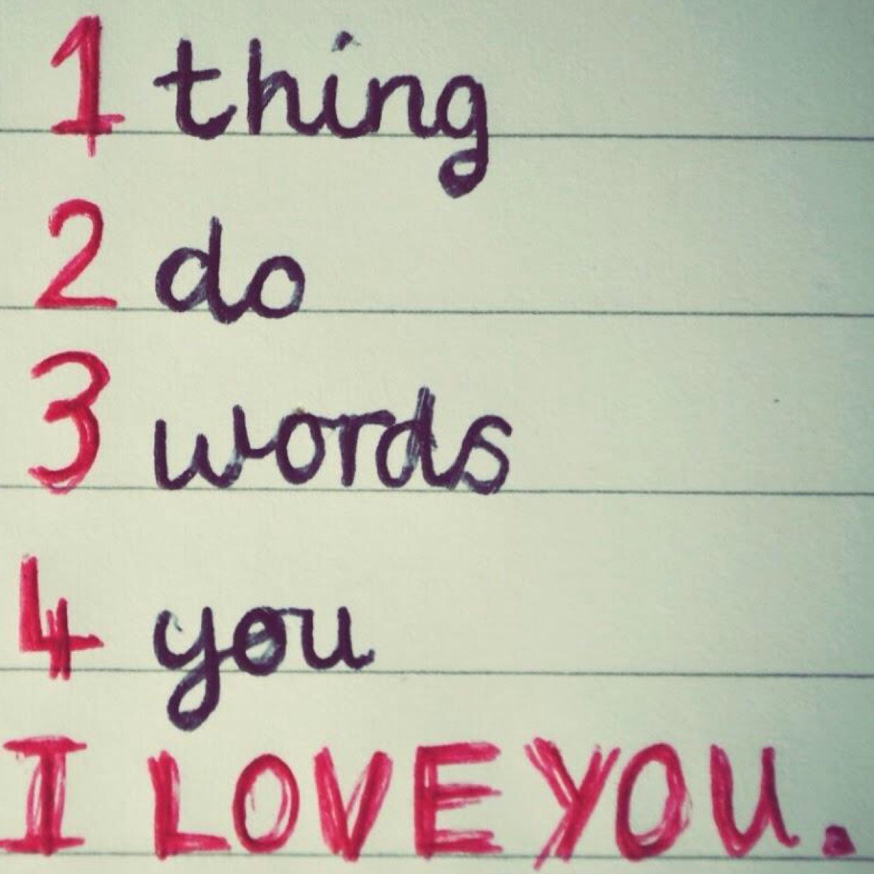 I want you