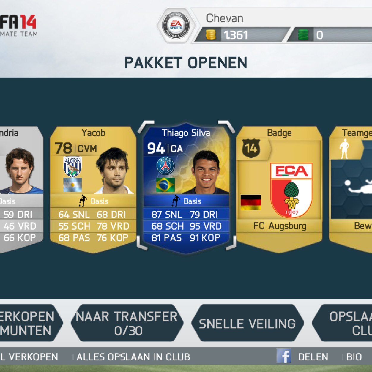 Hoi! Dit is een account voor FIFA 14 spelers op IOS! We zijn volkomen betrouwbaar!