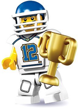 Find your favorite sports team or player minifigure. Show your support for your favorite sports team with sports minifigures.