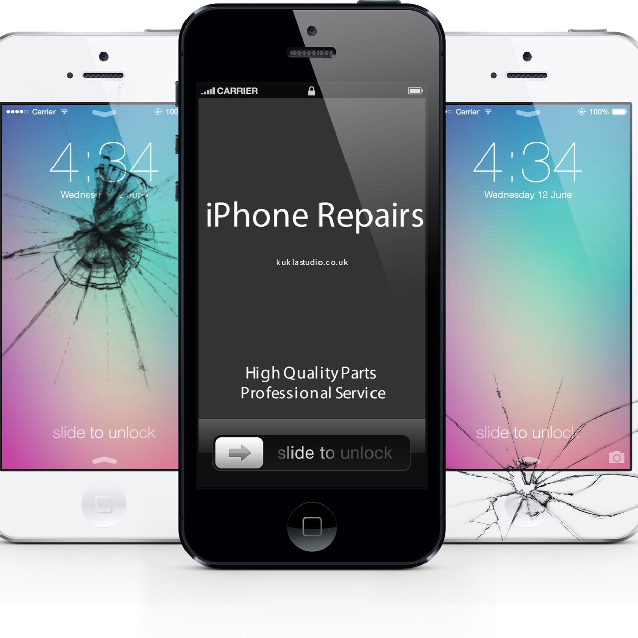 iPhone 4, 4S, and 5. I will be able to repair the iPod Touch, iPad and iPhone 5s soon. For business inquiries inbox me or email at ecuiphonerepair@gmail.com