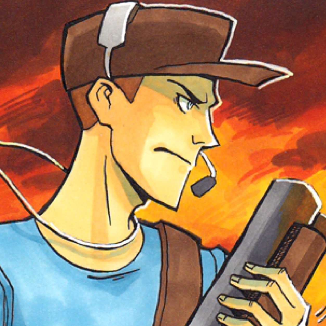 Basically, Kind of a big deal. You sleazy, no good scumbags, better stop looking at my Ma' like that! Best lookin' Mercenary the Blu Team has to offer. #MVRP