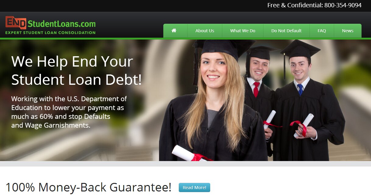 We Help End Your Student Loan Debt! Working with the U.S. Department of Education to lower your payment as
much as 60% and stop Defaults
and Garnishments.