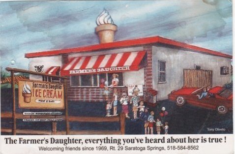 The Farmers Daughter's Drive in. Homemade Ice Cream, Homestyle Cooking. Known for its famous MichiganDogs,Burgers,Philly Cheese Steaks.