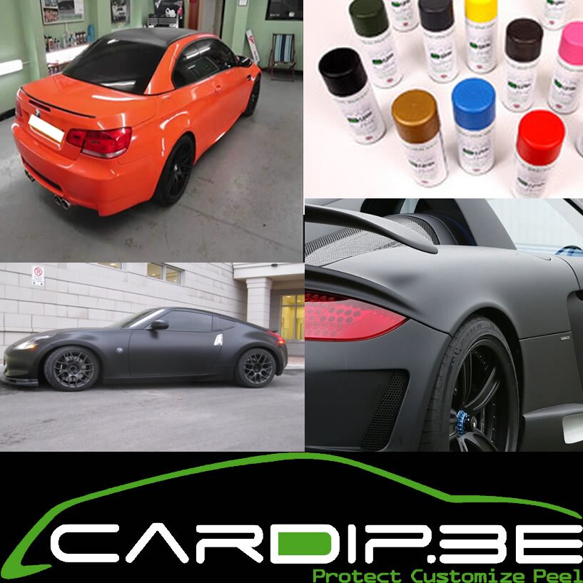 Officieel importeur van europees geproduceerde gespecialiseerde vloeibare wrapping/dipping producten (NIET Plastidip)  incl volwaardige GLOSS topcoat