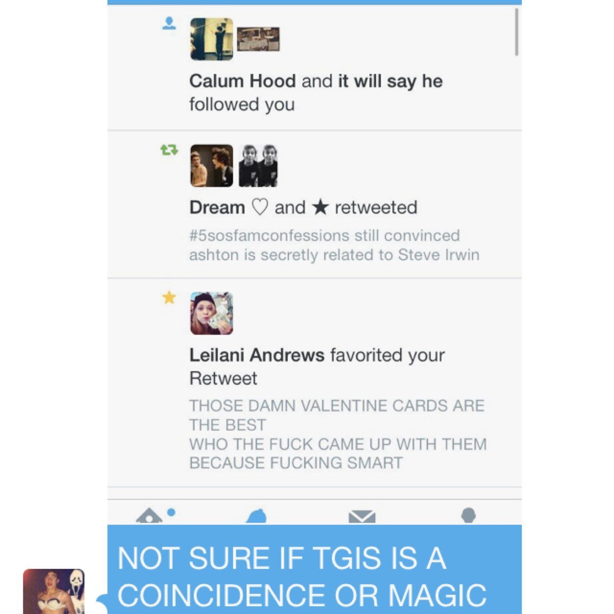 he will follow you :) - @ughlukehemmo