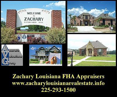 Greater Baton Rouge FHA Home Appraiser in Zachary La Louisiana 70791