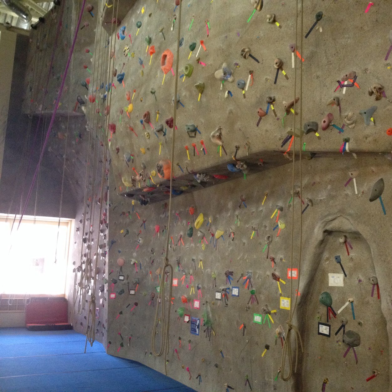 The twitter account for both of your UNC climbing walls