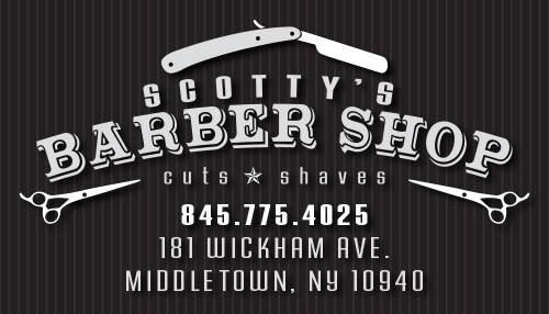 Owner of Scotty's Barber Shop in Middletown, NY, Master Barber and hot towel shave expert. Once you give Scotty's a try you will make him your barber.