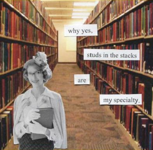 We're the ladies of Library Lust, a romance review blog for Romance lovers by Romance-loving librarians. Why yes, studs in the stacks are our specialty!