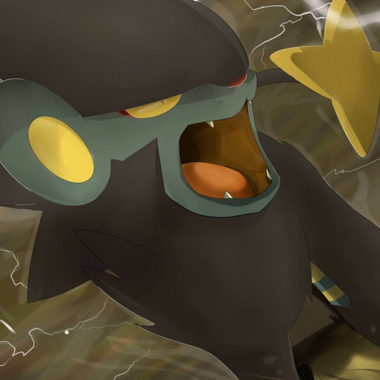 I am Lighting the luxray|My love: @DarkCuteness| #Wild#Male