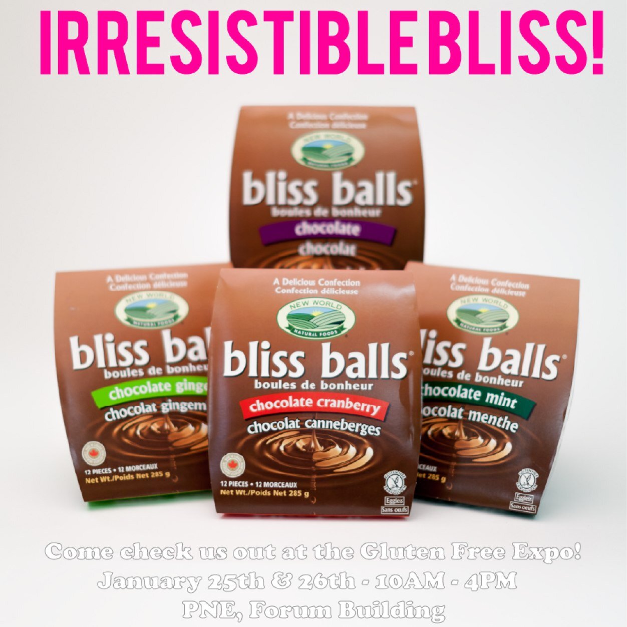 Blissballs's profile picture. Gluten Free Goodness! Created in 1979, brought to life in 2008 by @newworldfoods #glutenfree #vegan